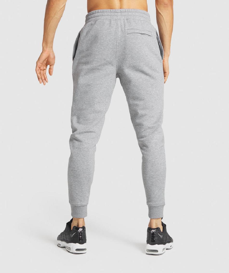 Pantalones Jogger Gymshark Crest Hombre Gris | CO 3733WNB